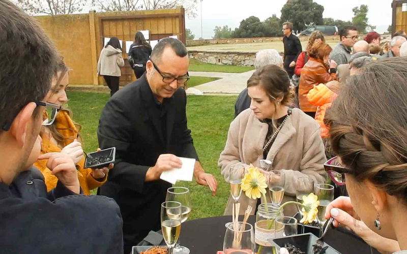 El Mago Moliné actuando en una Boda